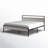 Hackman Metal and Wood Platform Bed-675072408-675072409