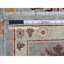 Tapis gris en laine noué à la main 7 pi 9 po x 9 pi 5 po Angora afghan OChakk