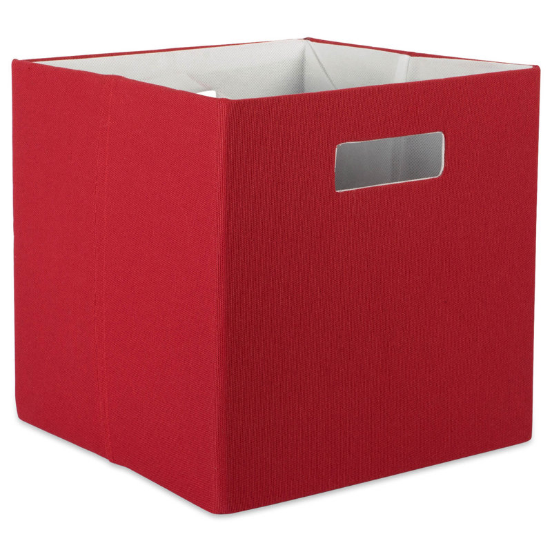Bac en tissu uni, gris, H 13 po x l 13 po x P 13 po