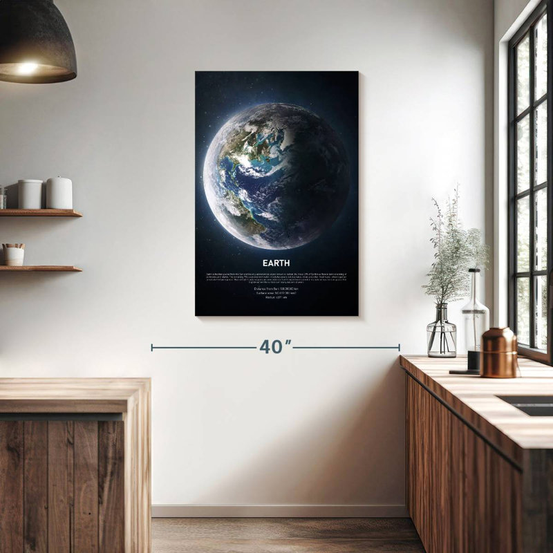 Oberle Description Of Earth, 39" H x 26" W