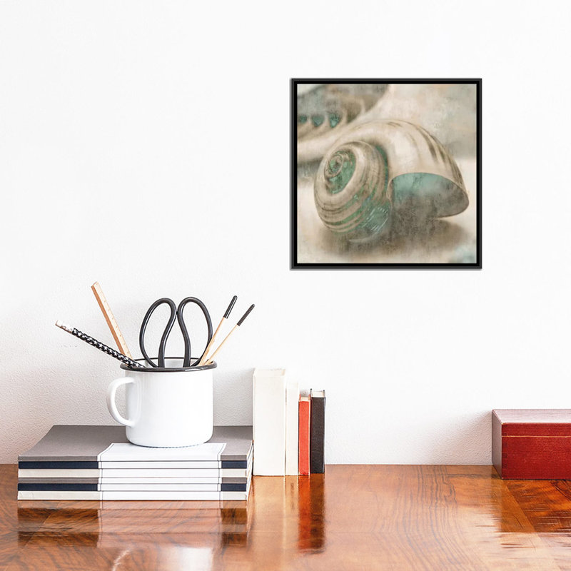 « côtier gemmes ii », impression sur toile, H 12 po x l 12 po x P 1,5 po, Cadre noir