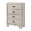 Ensemble de chambre à coucher à panneau moderne avec finition gris clair-1823131028-1823131016