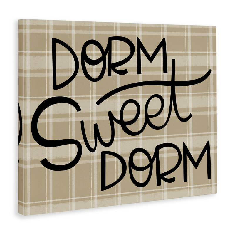 Sweet Dorm sur toile écossaise, design par Mandy Ford Art + Illustration, H 36 po x l 48 po