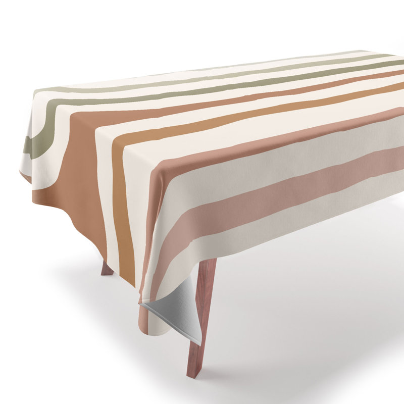 Colour Poems Bold Curvature Stripes I Tablecloth