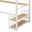 Lit mezzanine en métal avec bureau-576086303