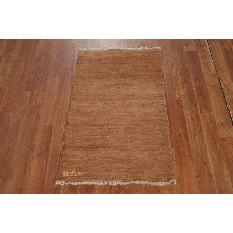Tapis contemporain brun Gabbeh