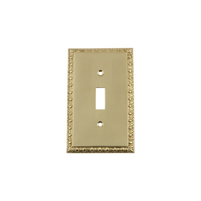 Egg and Dart 1-Gang Toggle Light Switch Wall Plate