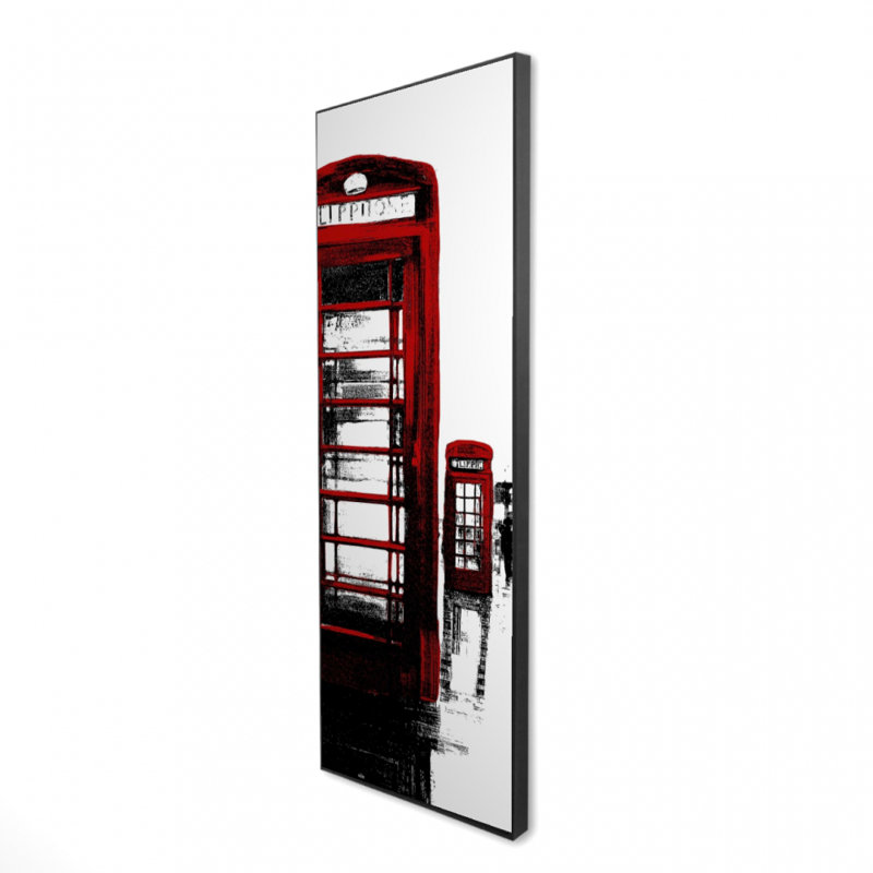 Cabine téléphonique et toile Big Ben | London Home Decor Art, H 61,25 po x l 21,25 po