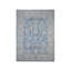 Tapis oriental bleu en laine noué à la main 8 pi 9 po x 12 pi Peshawar Mahal 3F8483048DA4414CA9156161887EDB9F