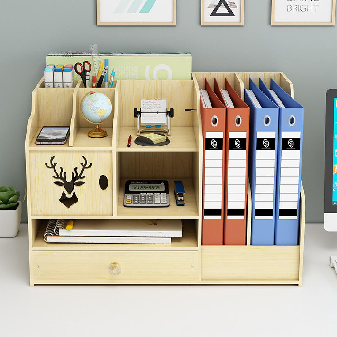 Jhanvi Desk Organizer Inbox Zero Color: White