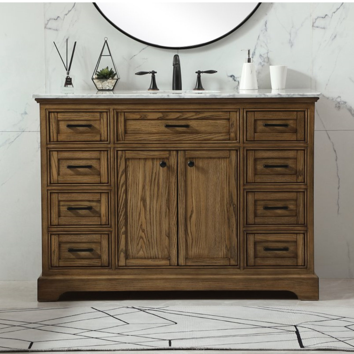 Hermes 48'' Single Bathroom Vanity, Driftwood