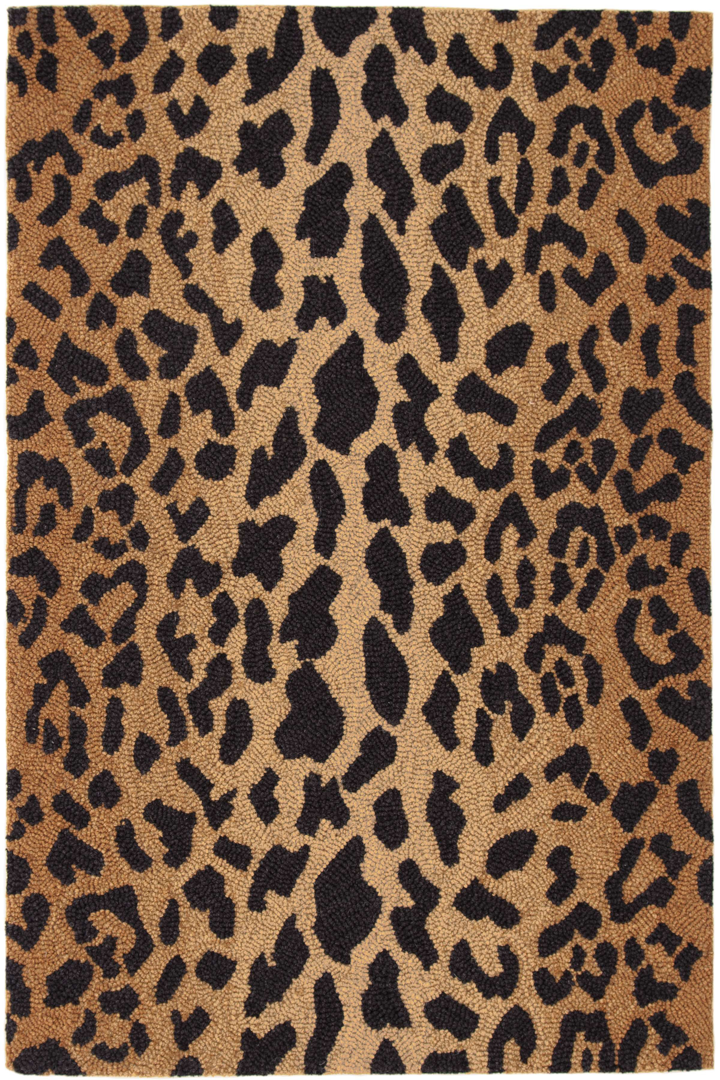 Dash and Albert Rugs Leopard Hand Hooked Wool Animal Print Rug