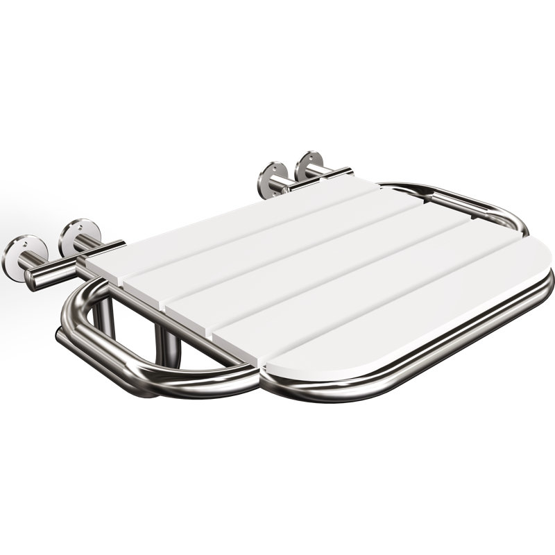Blace Shower Seat with Grab Bars