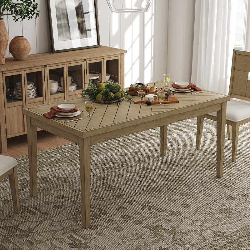 Amarionna 62.4" Rectangular Dining Table, Natural