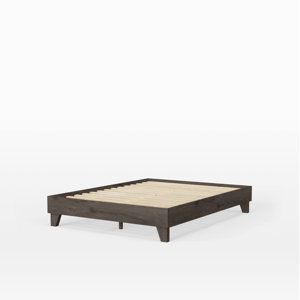 Dedrie Solid Wood Platform Bed (Box 1 Of 2// Rails Only ) 