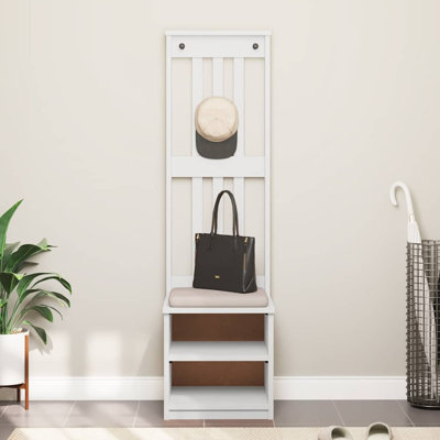 Hall Tree SANDNES 45X40x159.5 Cm Solid Wood Pine