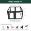 Parc d'intérieur pour chien en acrylique AuraSpace de FXW pour petits et moyens chiens, 30 pouces, 8 panneaux, noir-122720584-122720575