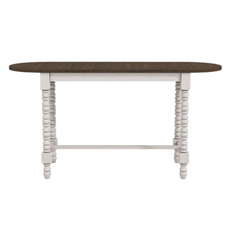 Extendable Oval Solid Wood Base Dining Table
