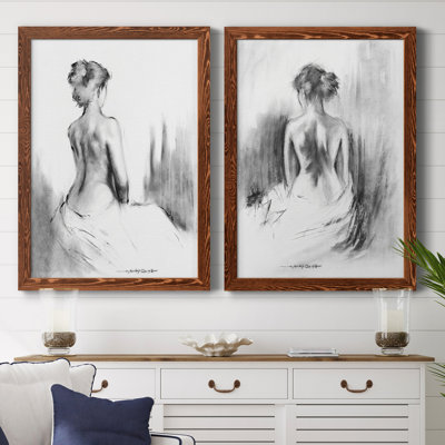 «Soft Silhouette I», ensemble de 2 reproductions d'art