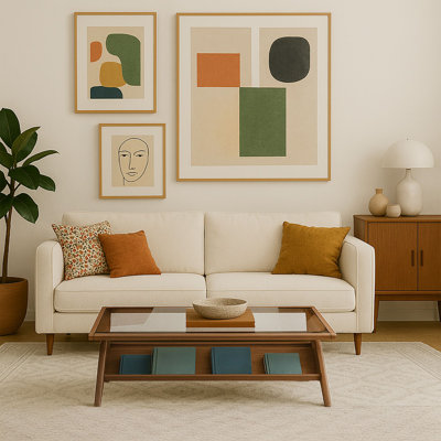 Balom Rocket Wood & Tempered Glass Coffee Table