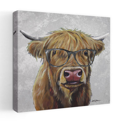 Highland with Glasses, art fantaisiste contemporain