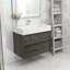 36" Wall Mounted Single Bathroom Vanity-71072207