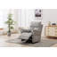 Fauteuil inclinable pivotant en tissu berçant