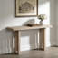 Console en placage de conception unique avec des formes latérales distinctives, pour le vestibule-257295779