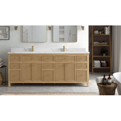 Ensemble de meuble-lavabo double 84 po