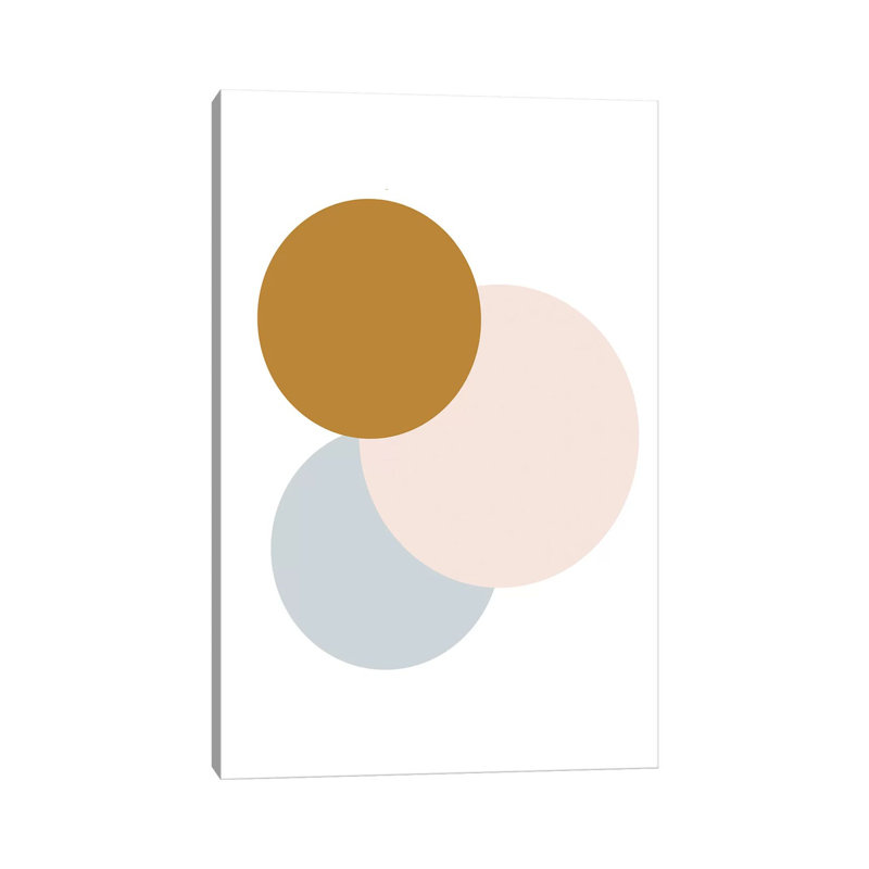 Jewel Abstract Circles by Leah Straatsma - Print on Canvas, Wrapped Canvas, 66.04cm H x 45.72cm W x 3.81cm D