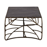 Furniture Classics Mirabelle Bronze Iron Marble Inlay Coffee Table