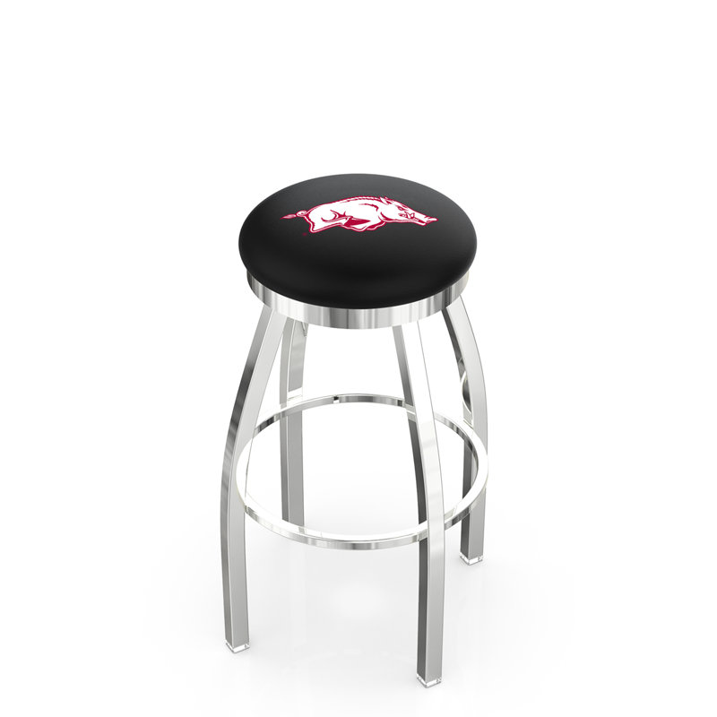 Tabouret de bar et de comptoir pivotant NCAA, Arkansas, Tabouret de bar (siège d'une hauteur de 30 po)