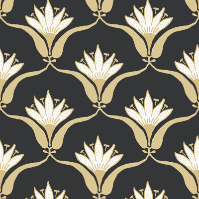 Shanghai Wallflower 10' L x 25" W Wallpaper Tile