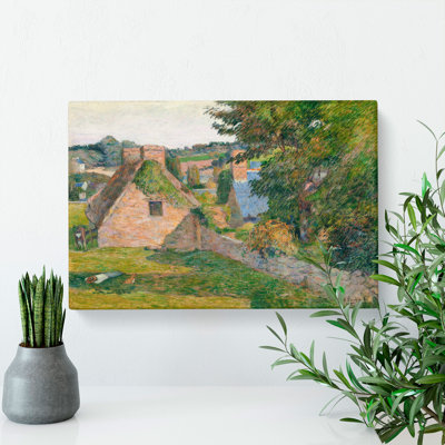 The Field Of Derout-Lollichon by Paul Gauguin - Wrapped Canvas Painting