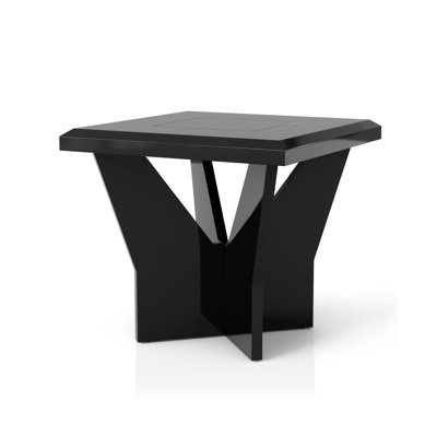 22.5" W Contemporary End Table, Black