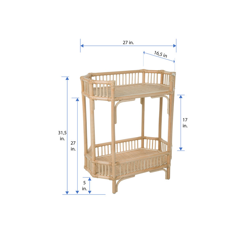 Table de bout Anders, Brun