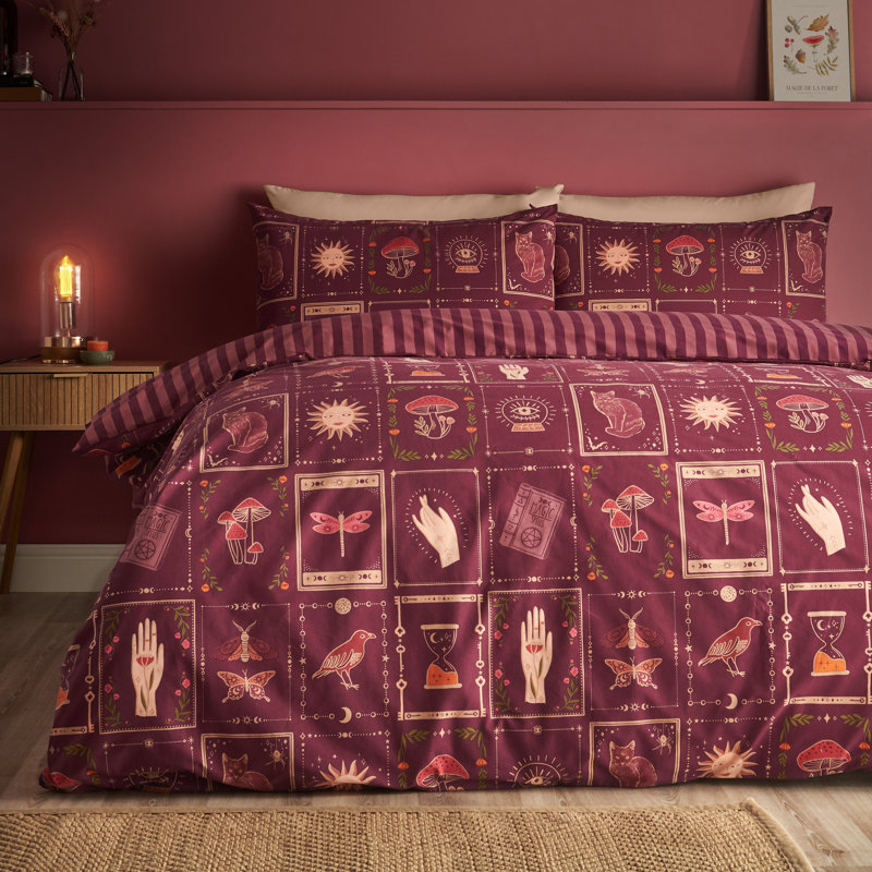Enchanted Witchcraft Reversible Duvet Cover Set, Single Bed (135 x 200 cm)
