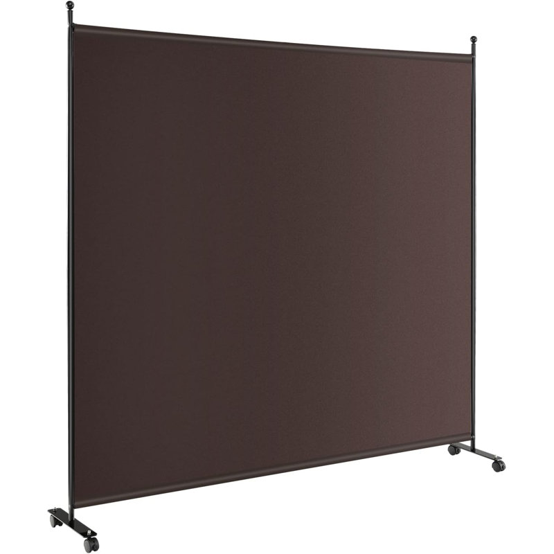 Murraylee 184cm W x 184cm H Single Panel Room Divider, Brown