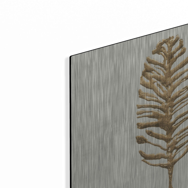 «Gilded Palm III» par Chris Paschke, H 12 po x l 12 po