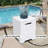  28-Inch Round Iron Gas Fire Pit Table,Includes Tank Cover and Wind Guard-196349953