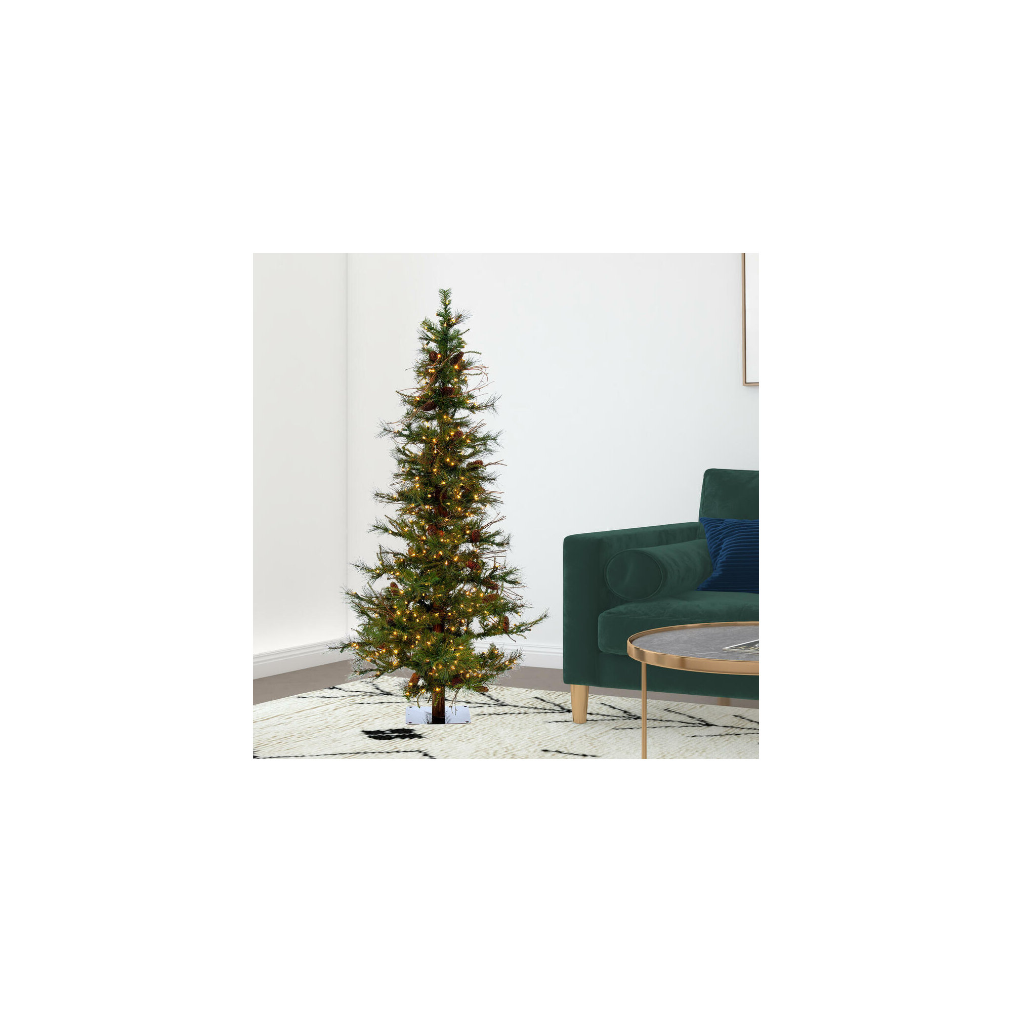 Ashland Fir Tree Ashland Fir Artificial Christmas Tree, 6', Pre-Lit