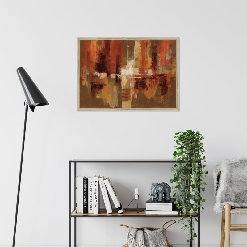 Castanets - Wrapped Canvas Painting, 34cm H x 50cm W x 2.3cm D, Natural Wood Framed Paper Print