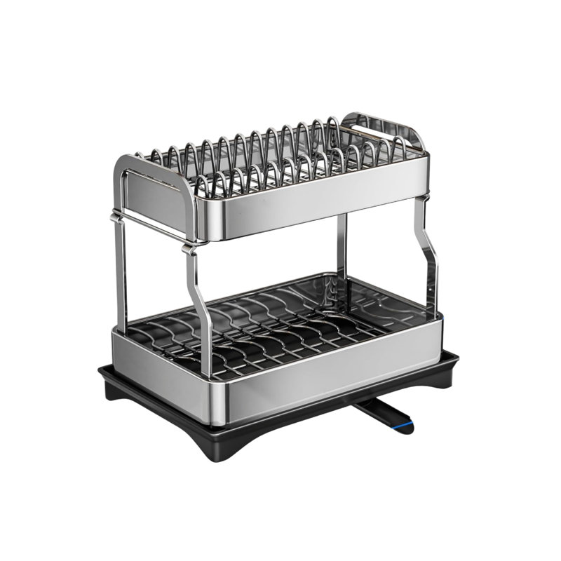 Stainless Steel Two Tier Dish Rack