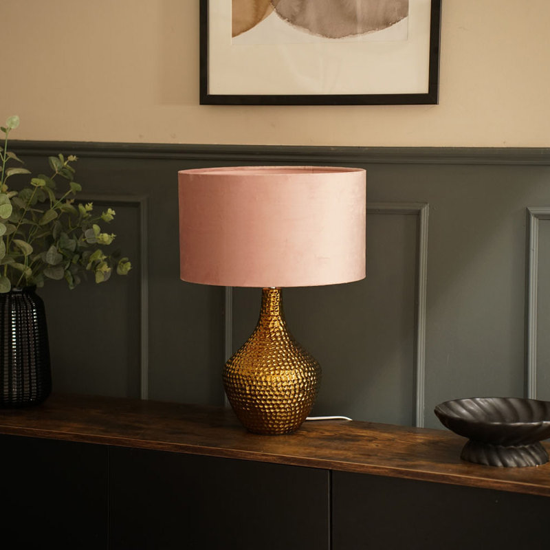 Deshi Ceramic Table Lamp, No, Blush