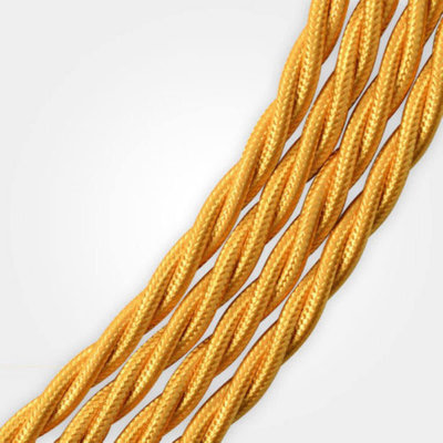 Ancier 3Core Twisted Vintage Coloured 0.75Mm Braided Fabric Flexible Electrical Hight Quality UK Lighting Wire Cable