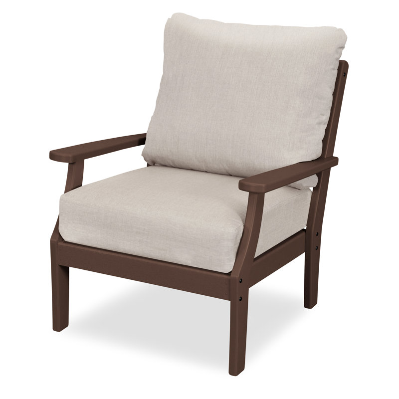 Yacht Club Deep Seating Chair, Vintage Lantern, Cast Ash