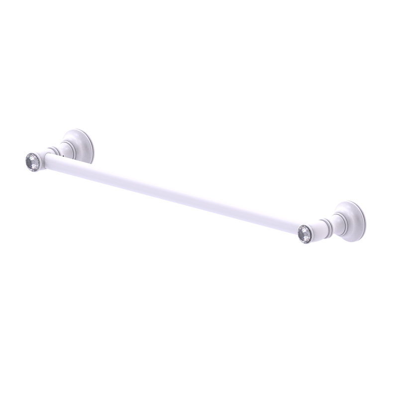 Barre à serviettes murale Freyja, Blanc mat, H 3,5 po x l 30 po x P 2 po