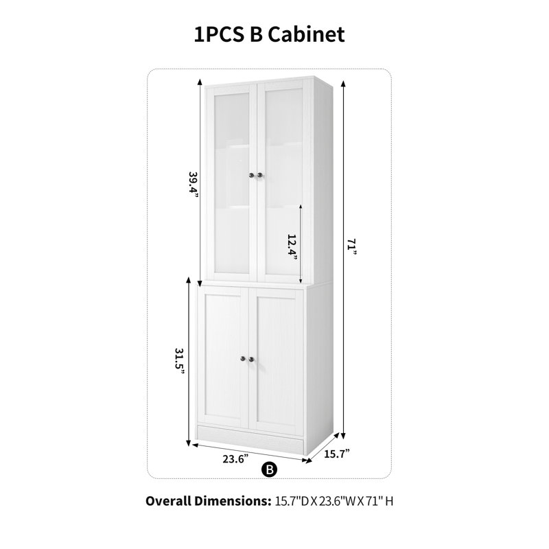 Garde-manger 71 po, White