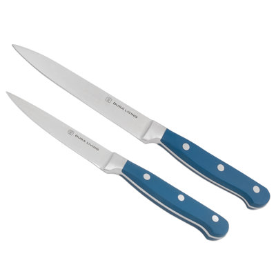 Ensemble de couteaux 2 pièces en acier forgé classique à haute teneur en carbone