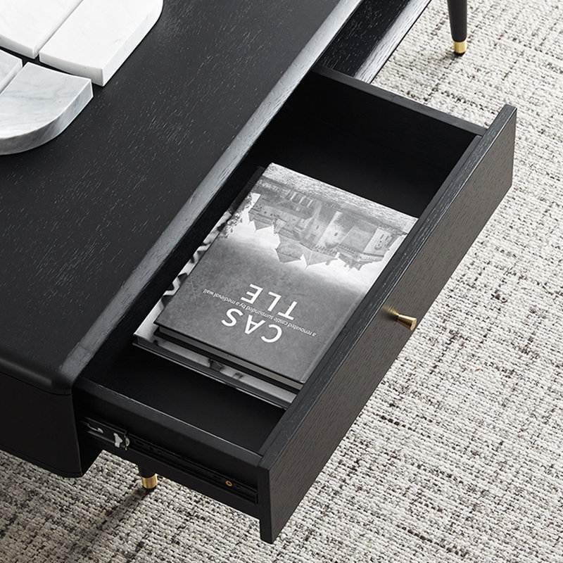 Table basse moderne avec coins en R